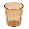 Cambro NT9153 Newport 9 Oz. Amber Fluted Tumbler - 36 / CS -Libbey Store 102150