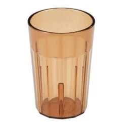 Cambro NT5153 Newport Amber 6.4 Oz. Fluted Tumbler - 36 / CS