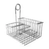 G.E.T. 4-21699 Metal 4-Compartment Caddy -Libbey Store 104021