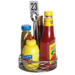 American Metalcraft RBNC26 6" Chrome Wire Birdnest Condiment Rack