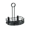 American Metalcraft CRS68 Ironworks Blk Scroll Design Condiment Caddy -Libbey Store 117398