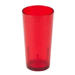Cambro D16156 Del Mar Red 16 Oz. Tumbler With Crackle Finish - 36 / CS