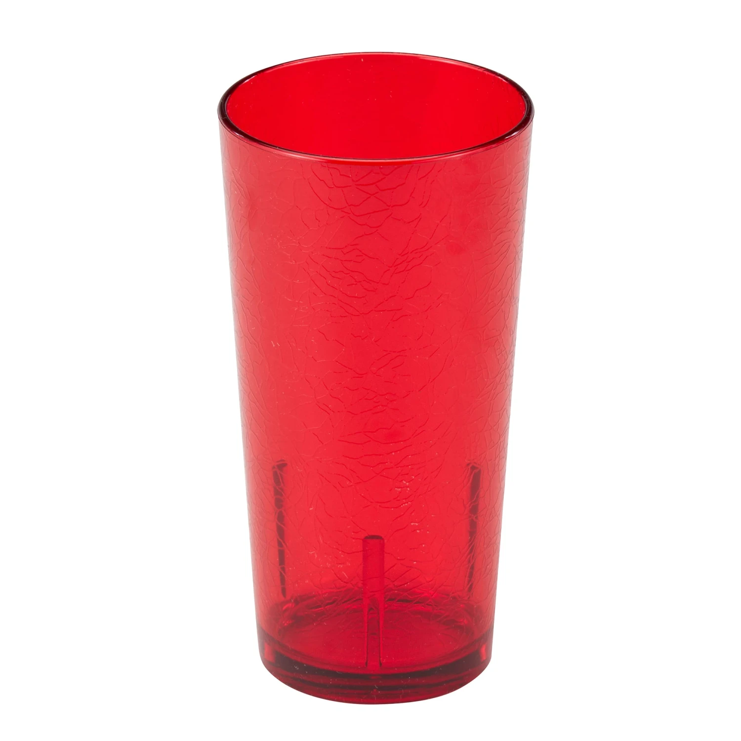 Cambro D16156 Del Mar Red 16 Oz. Tumbler With Crackle Finish - 36 / CS 3 Cambro D16156 Del Mar Red 16 Oz. Tumbler With Crackle Finish - 36 / CS