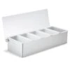 TableCraft 1605 5-Compartment Condiment Holder With Plastic Lid -Libbey Store 140045