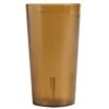 Cambro 1600P153 Colorware Amber 16.4 Oz. Plastic Tumbler - 72 / CS -Libbey Store 214565
