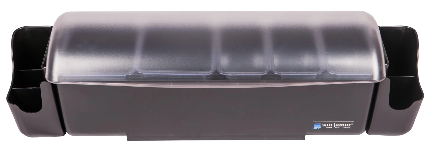 CARLISLE San Jamar® BD4023S The Dome® Garnish Center With Caddies 3 CARLISLE San Jamar® BD4023S The Dome® Garnish Center With Caddies