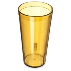 Carlisle 522013 Stackable 20 Oz. Amber Tumbler - Dozen