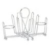 TableCraft 591C Chrome Plated Wire Combination Condiment Rack - Dozen -Libbey Store 403117