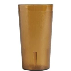 Cambro 1200P2153 Colorware Amber 12.6 Oz Plastic Tumbler - Dozen