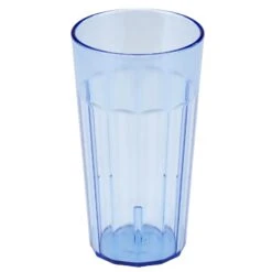 Cambro NT16401 Newport Slate Blue 16.4 Oz. Fluted Tumbler - Dozen