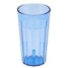Cambro NT12401 Newport Slate Blue 12.6 Oz. Fluted Tumbler - Dozen -Libbey Store 405680
