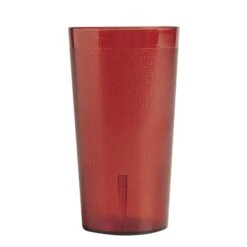 Cambro 1200P2156 Colorware Ruby Red 12.6 Oz Plastic Tumbler - Dozen