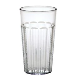 Cambro NT12152 Newport Clear 12.6 Oz. Fluted Tumbler - Dozen