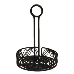 American Metalcraft LDCC17 Ironworks 7-1/2" Iron Condiment Caddy