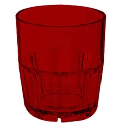 G.E.T. 9909-1-R Bahama Red 9 Oz Double Rocks Glass - Dozen