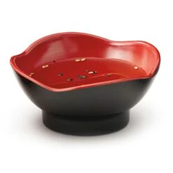 G.E.T. B-129-F Fuji Red / Black 3 Ounce Sauce Dish - Dozen