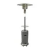 AZ Patio Heaters HLDS01-CBT Hammered Silver Patio Heater With Table -Libbey Store 6093254