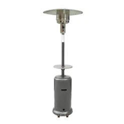 AZ Patio Heaters HLDS01-CBT Hammered Silver Patio Heater With Table