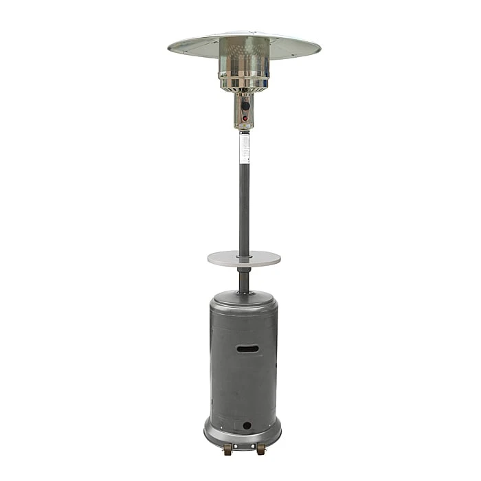 AZ Patio Heaters HLDS01-CBT Hammered Silver Patio Heater With Table 3 AZ Patio Heaters HLDS01-CBT Hammered Silver Patio Heater With Table
