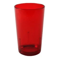 Cambro D12156 Del Mar Red 12 Oz. Tumbler With Crackle Finish - 36 / CS