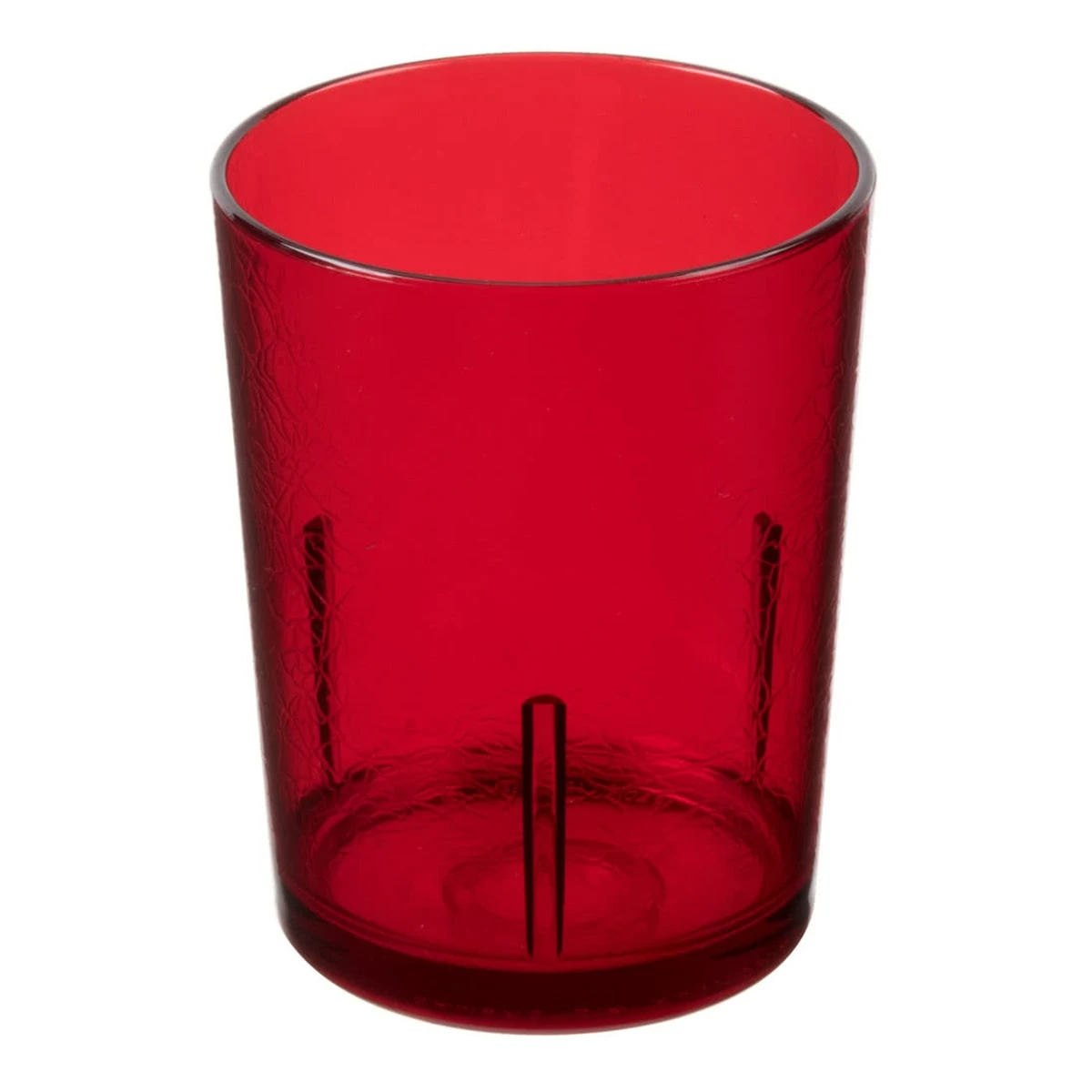 Cambro D14156 Del Mar Red 14 Oz. Tumbler With Crackle Finish - 36 / CS 3 Cambro D14156 Del Mar Red 14 Oz. Tumbler With Crackle Finish - 36 / CS