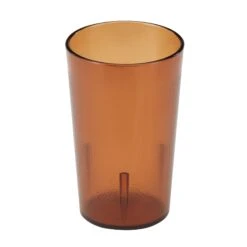 Cambro 950P153 Colorware Amber 9.8 Oz. Plastic Tumbler - Dozen