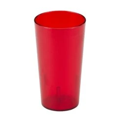Cambro 1600P156 Colorware Ruby Red 16.4 Oz Plastic Tumbler - 72 / CS