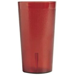 Cambro 800P2156 Colorware Ruby Red 7.8 Oz Plastic Tumbler - 24 / CS